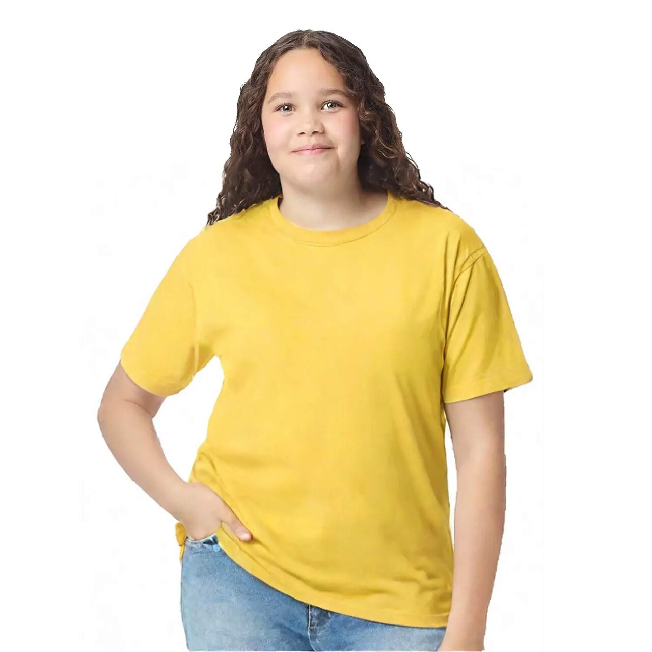Youth Heavy Cotton Crewneck T-Shirt for Daily, Casual & Comfortable Wear